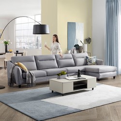 现代简约布艺沙发可拆洗科技布沙发客厅家具组合1609
