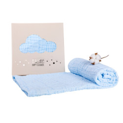 小白熊 婴幼儿纱布浴巾 100cm*100cm *5件