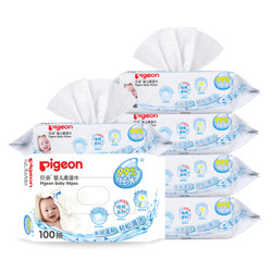 贝亲(Pigeon) 湿巾 婴儿湿纸巾 100片*6包 PL347 *2件
