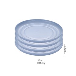 陶迪 小麦秸秆盘子 8个装