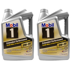 Mobil 美孚 美孚1号 长效型 EP 0W-20 SN 全合成机油 5Qt 2瓶装