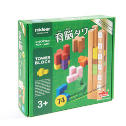 弥鹿（MiDeer）儿童玩具积木塔逻辑思维智力拼搭玩具 立体积木 *2件