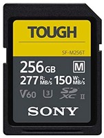 Sony 索尼 256GB SF-M 系列 TOUGH 规格 UHS-II 存储卡 - 读取 277MB/s 写入 150MB/s