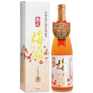 归素 日本原装进口洋酒 归素 高千穗熟成梅酒720ML 礼盒装 浓郁香醇梅子酒女士酒 1瓶装