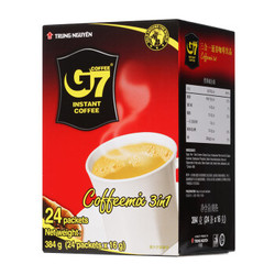 G7 COFFEE 中原咖啡   中原G7三合一速溶咖啡  384g *6件