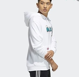 adidas Originals FANGTASTIC系列 D Kas Hd ll 男士运动卫衣/套头衫 H09181 白色