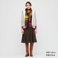 历史低价：UNIQLO 优衣库 429214 女装 羊毛混纺喇叭裙