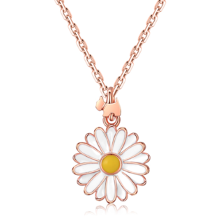 小雏菊系列 262140C 女士小雏菊银质项链 玫瑰金色 45cm