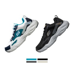 Skechers斯凯奇年秋冬时尚绑带休闲鞋校园鞋老爹鞋熊猫鞋