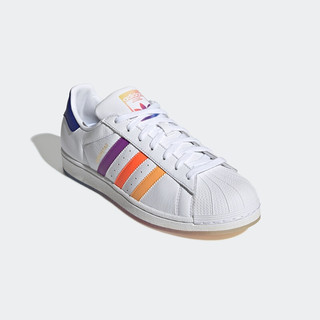 adidas ORIGINALS Superstar 中性休闲运动鞋 EG8133 白/金/高光红  36