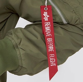 ALPHA INDUSTRIES 阿尔法工业 L-2B系列男士尼龙拉链棒球领夹克MJL46000C1 军绿色S