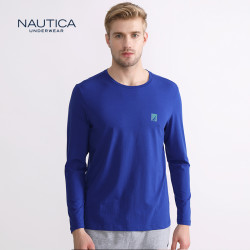 诺帝卡NAUTICA 男士新品精梳棉质舒适家居长袖 *4件