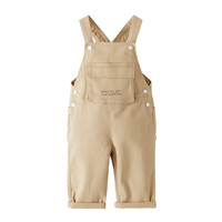 ZARA 男童斜纹工装背带裤 03338574710 米色