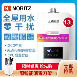 防护全面升级13E4恒温燃气热水器家用速热强排式天然气热水器防冻