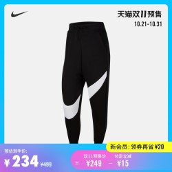Nike耐克官方NIKE SPORTSWEAR SWOOSH 女子起绒长裤运动裤 CV8661