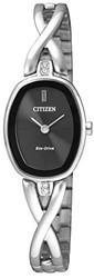 CITIZEN 西铁城 EX1410-88E 女式模拟经典太阳能手表