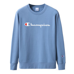 Champion 情侣款圆领草写logo卫衣