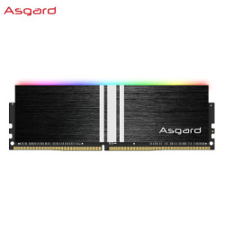 阿斯加特(Asgard)16GB(8Gx2)套装 DDR4 3600 台式机内存条 黑骑士V1系列-炫酷RGB灯条