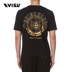 EVISU 19SS 男士家纹印花短袖T恤 1ESGNM9TS575XX