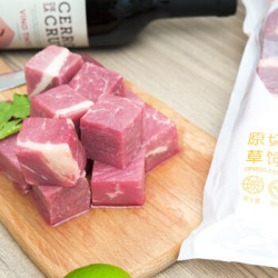 牧总管 原切草饲牛腩块 1000g/袋 *3件