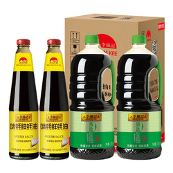 LEE KUM KEE 李锦记 薄盐生抽1750ml*2+味蚝鲜680g*2 *5件