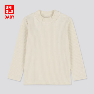 UNIQLO 优衣库 418746 婴儿罗纹高领T恤长袖