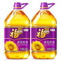 中粮福临门压榨一级葵花籽油3.68L*2桶家用充氮保鲜食用油
