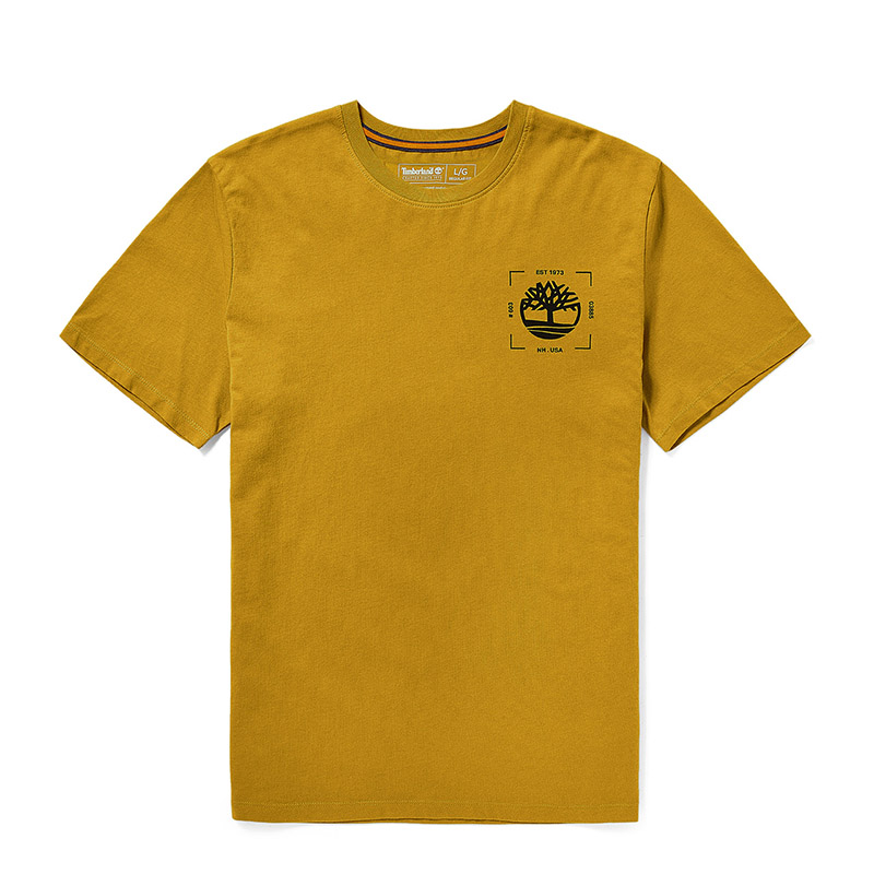 Timberland 添柏岚 男士运动T恤 A2EM4311 橄榄黄