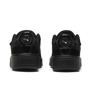 PUMA 彪马 PLATFORM VELVET 女士休闲运动鞋 37393501 黑色