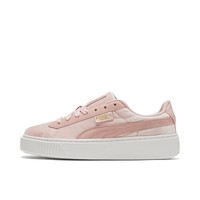 PUMA 彪马 PLATFORM VELVET 女士休闲运动鞋 37393502 粉色/白