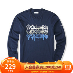 Columbia哥伦比亚户外20秋冬新品男子户外长袖T恤EE0071 465 L（180/100A） *4件