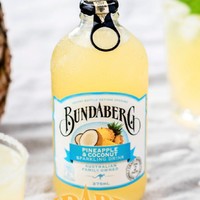 澳洲进口饮料Bundaberg宾得宝菠萝椰子饮料苏打水汽水375ml*6瓶