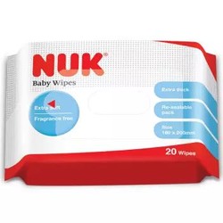NUK 超厚特柔宝宝湿巾20片装（5包） *3件