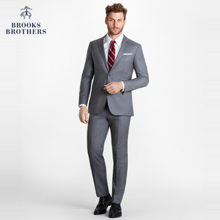 Brooks Brothers/布克兄弟男士意大利产绵羊毛修身商务西装外套 1000063516