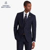 Brooks Brothers/布克兄弟男士绵羊毛细条纹修身西服套装 1000069210