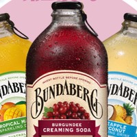 Bundaberg 宾得宝  菠萝芒果葡萄果味饮料汽水   375ml*6瓶