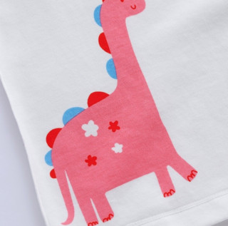 misslele 米乐鱼 儿童长袖薄款针织T恤 粉色 73cm