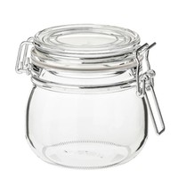 IKEA 宜家 KORKEN 考肯 附盖罐 透明玻璃 0.5公升
