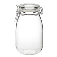 IKEA 宜家 KORKEN 考肯 附盖罐 透明玻璃 1.8公升