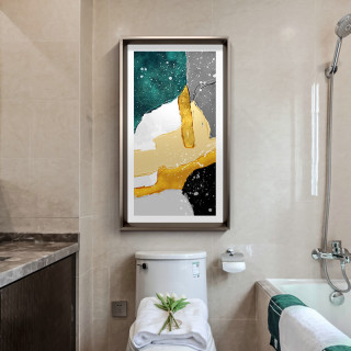 卫生间装饰画客厅玄关壁画浴室厕所浴房防水挂画免钉免打孔艺术画
