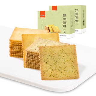 BESTORE 良品铺子 酥脆薄饼 海苔味 300g