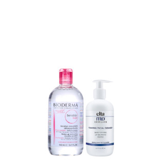 BIODERMA 贝德玛 黄金洗卸CP (舒妍卸妆水500ml+ EltaMD氨基酸泡沫洁面乳207ml)