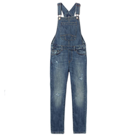 Gap 盖璞 女童搭扣牛仔背带裤 382868 蓝色 110cm(XS)