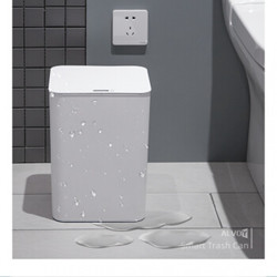 画极（HUAJI）智能垃圾桶感应式家用卫生间厨房客厅创意自动带盖15L电动垃圾桶 手动开盖 15升