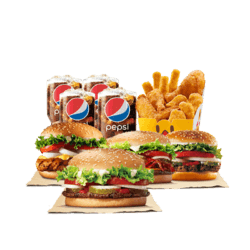 BURGER KING   汉堡王  4-5人餐  2份