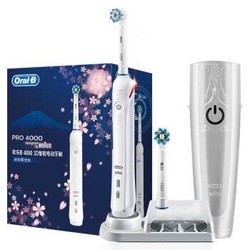 Oralb 欧乐B P4000 电动牙刷 樱花白