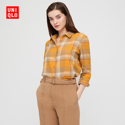 UNIQLO 优衣库 432614 法兰绒格子衬衫