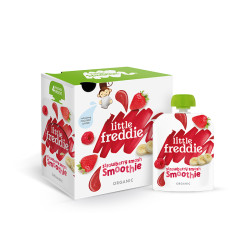 little freddie 小皮 有机香蕉草莓果昔果泥 90g*4 *2件