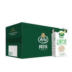 Arla 阿尔乐 全脂纯牛奶 1L*12盒 *2件