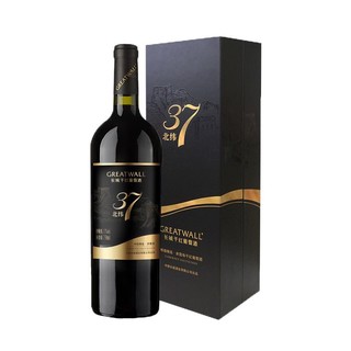 长城 正品北纬37特级精选赤霞珠干红葡萄酒红酒   750ml礼盒装